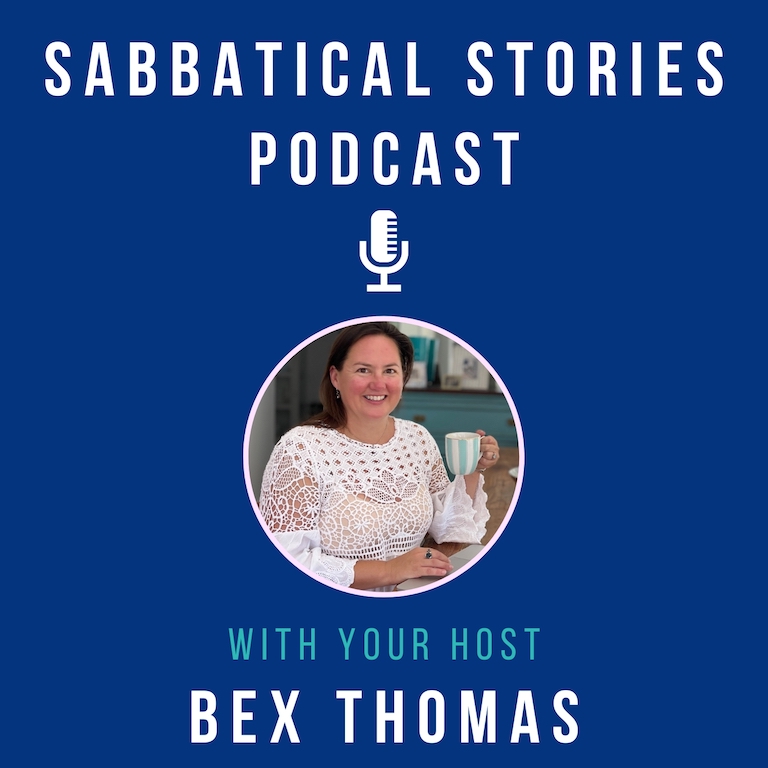 Sabbatical Stories podcast cover – a show exploring what does a Sabbatical Mean?